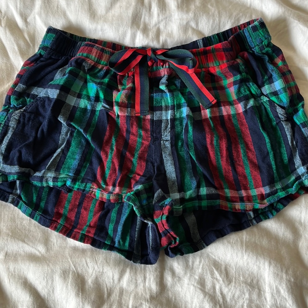aerie plaid sleep shorts